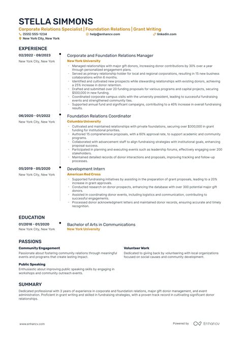 2024 Fundraising Resume Example (+Guidance) .